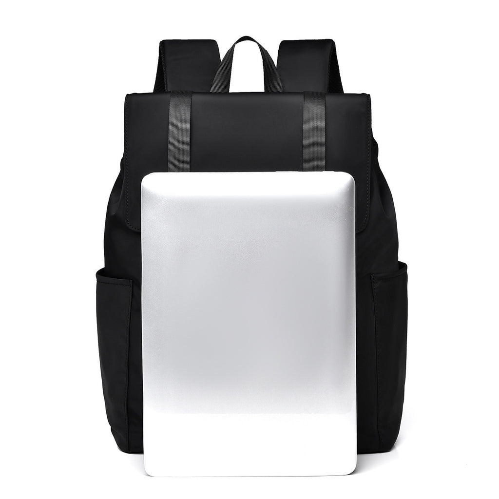 Simple and stylish backpack Large capacity trendy leather film Laptop bag College student casual backpack