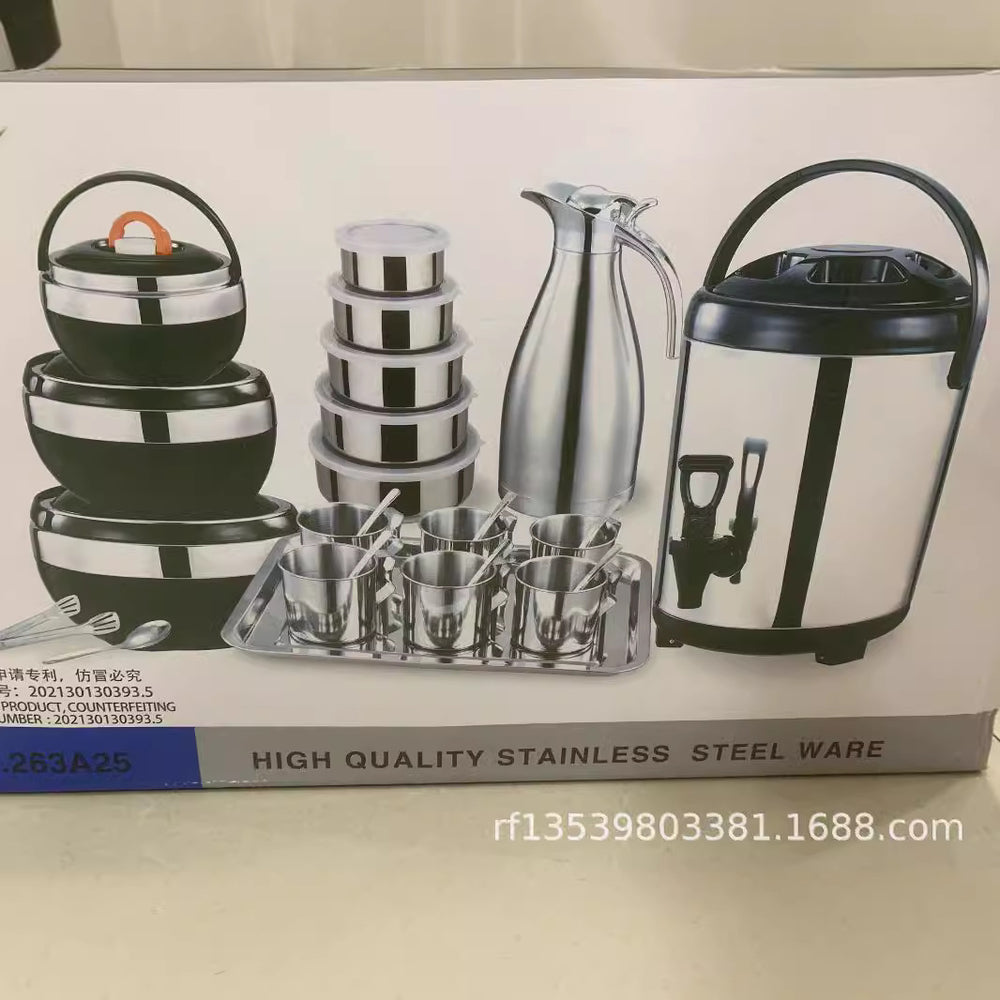 Export 26pcs suit insulation box pumpkin lunch box set