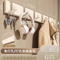 Foldable invisible hook-milk white 6 hooks