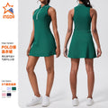 tennis skirt, fitness running, short-sleeved, high-waisted, outdoor badminton, golf sports skirt, shipped within 48 hours