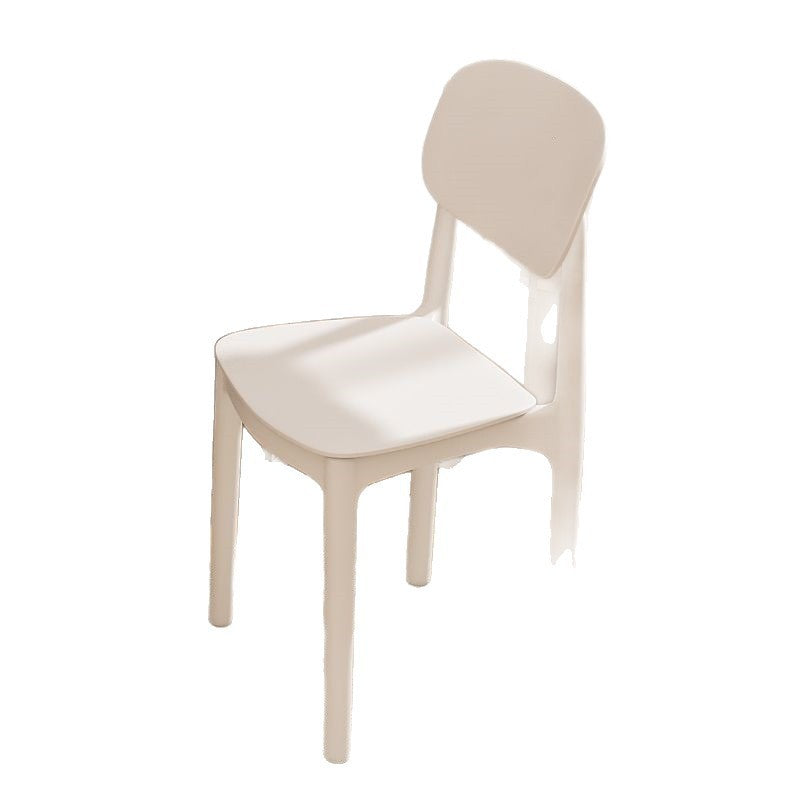 Home dining table and chairs, long-sitting chairs, thickened plastic dining chairs, modern minimalist backrest stools, nordic style, other living rooms