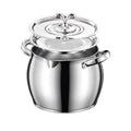 Wholesale stainless steel lard container - large capacity oil storage bucket with lid and filter screen - kitchen lard canister