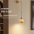 French medieval wall lamp wall lamp living room sofa tv background atmosphere bedside lamp bedroom classy corridor aisle