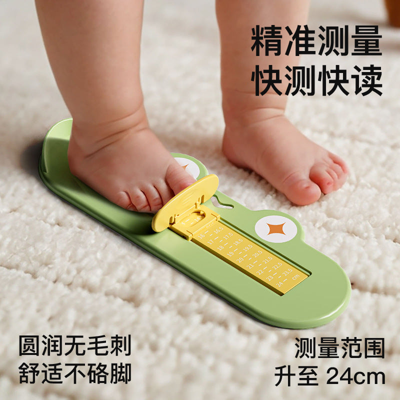 Infant and toddler foot measuring device - standard measuring ruler for shoe sizes - family use, baby & kids