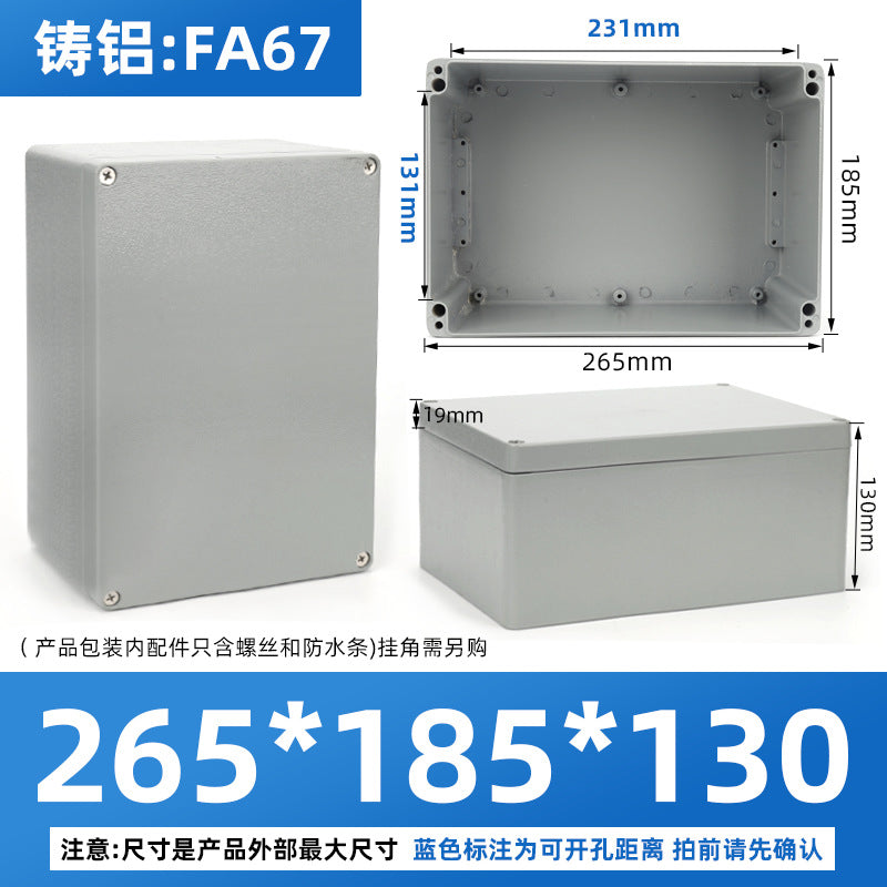 Cast aluminum waterproof box Outdoor waterproof aluminum box Metal box Outdoor terminal box Button box Sealed aluminum waterproof junction box