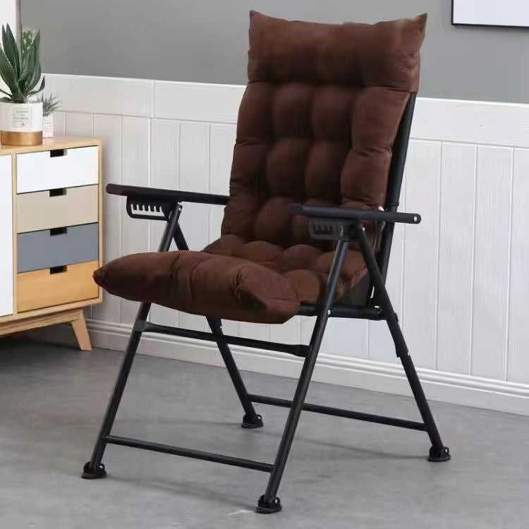 Office recliner folding chair for nap time - home use, elderly nap, reclining backrest, outdoor lazy lounger, casual sleeping chair