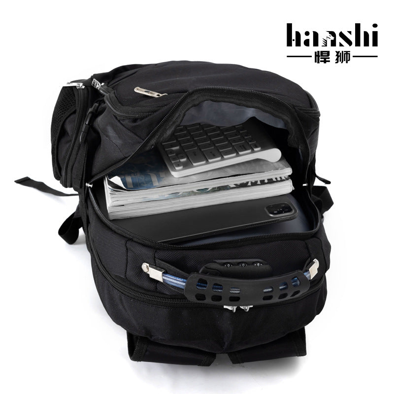 Cross-border casual backpack men's waterproof and anti-theft computer backpack men's fashion large-capacity outdoor travel backpack