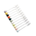 Platform carefully selected ceramic cheese fruit fork suit high-looking fruit fork multi-purpose storage jar factory wholesale
