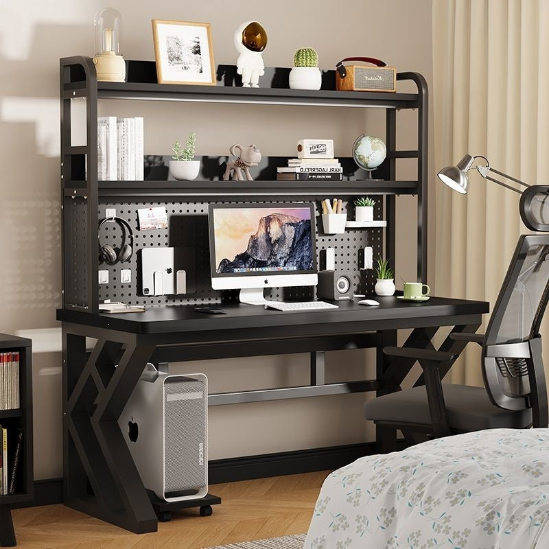 Computer desk home office desk bedroom student desk bookshelf all-in-one with pegboard simple storage study table
