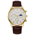 2023 new geneva men's business watch casual leather strap quartz sports watch men's watch wholesale