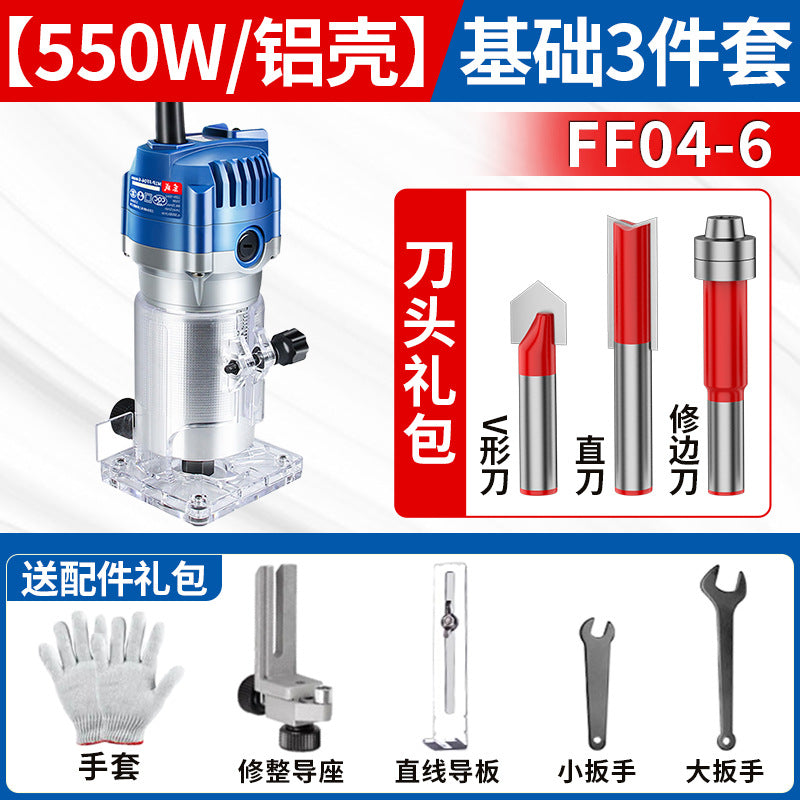 Dongcheng edge trimming machine multi-function hole opener engraving dongcheng gong flip aluminum plastic plate slotting woodworking seam tool