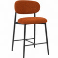 Modern light luxury bar stool, iron art cafe high stool, home restaurant island table soft-packed backrest chair