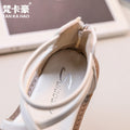girls' sandals: new summer korean style children's shoes, fashionable floral princess sandals, little girl's roman sandals