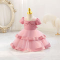 Export ready-made children's dress bows princess dress baby girl birthday party dress flower girl