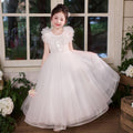 Girls' high-end formal dresses: mesh flower girl dresses, wedding dresses, hostess dresses, children's day performance costumes, birthday princess dresses - in stock & wholesale