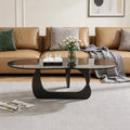 Internet celebrity designer yaguchi yu glass coffee table living room accessible luxury small apartment for home creative classy sofa side table