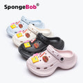 Spongebob squarepants platform clogs - women's 2025 new summer collection - outdoor, non-slip, beach sandals, height-increasing slides