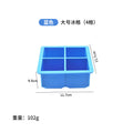 Sky blue - 4-compartment ice cube tray (no lid)