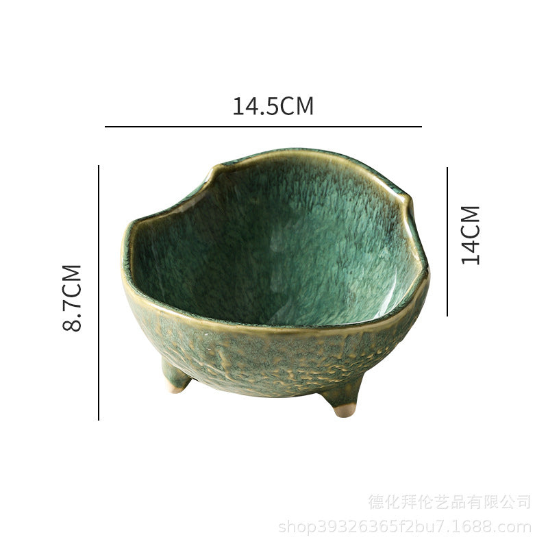 New arrival special-shaped bowl japanese style creative sashimi bowl ceramic stylish dessert bowl salad bowl for home side dish ceramic bowl