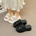 Cut outthick sole sandals women's summer outwearfashionnew arrival with skirtclassyfashioneasiest for match woven flip-flops