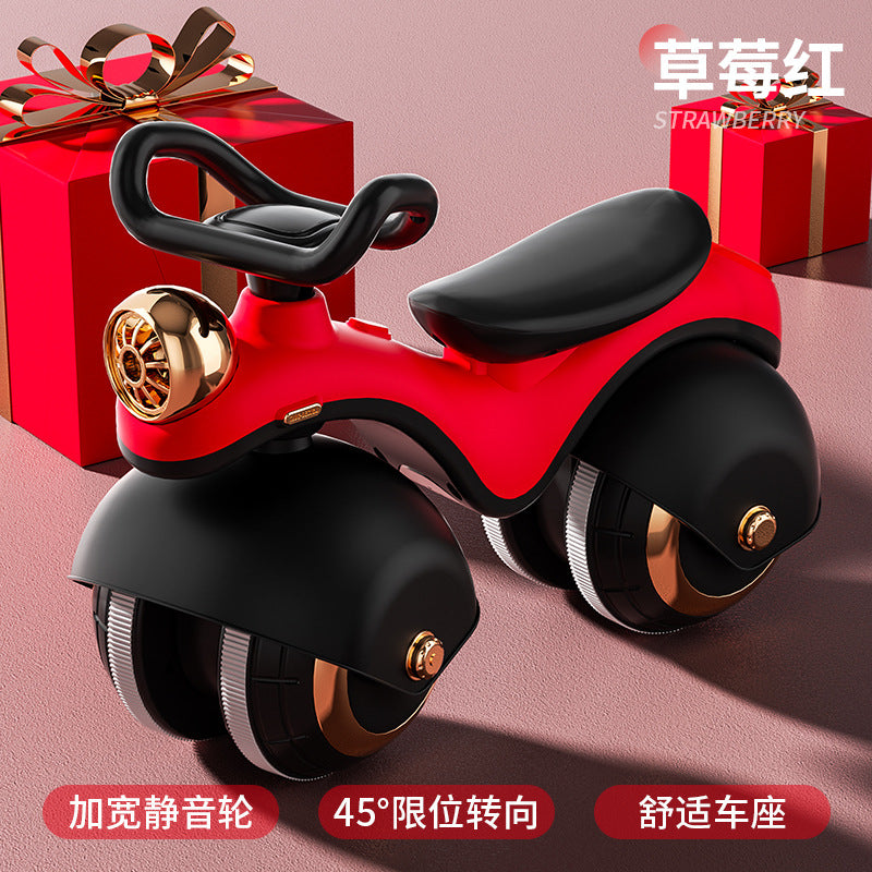 New children's balance car 1-5 years old children's baby sliding yo-yo car anti-rollover big wheel toy New Year's gift