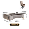 2.6m single cabinet boss table + boss chair