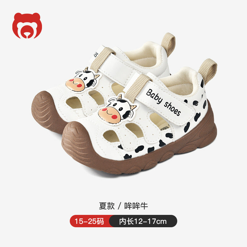 Toddler shoes for boys, summer sandals, infant soft-soled functional cartoon shoes, baby shoes for ages 1-3, children's shoes