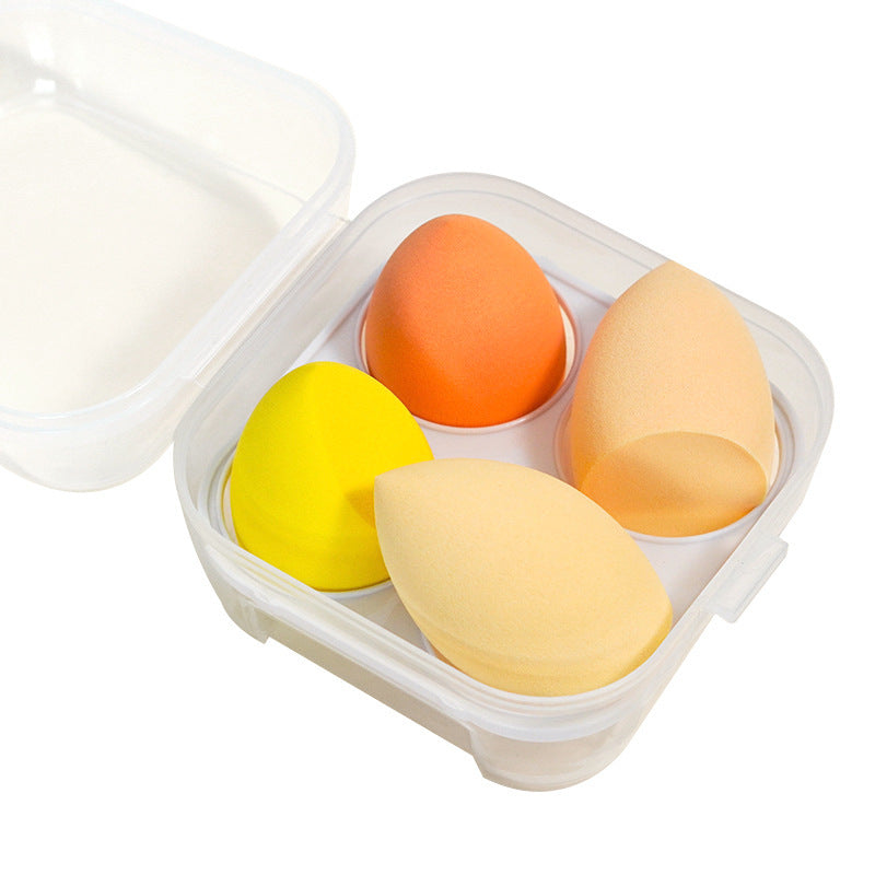 Colorful fenling 100 points beauty egg bevel cut cotton pad sponge powder puff liquid foundation special egg air cushion oem