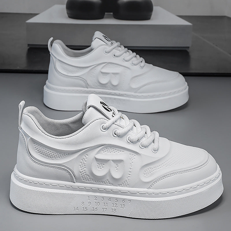 Men's white sneakers: versatile, lightweight, comfortable casual shoes for teens - new spring/summer 2026 trendy sneakers for men