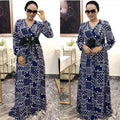 new plus size summer european and american style export   patchwork maxi dress african women's wear ol dress