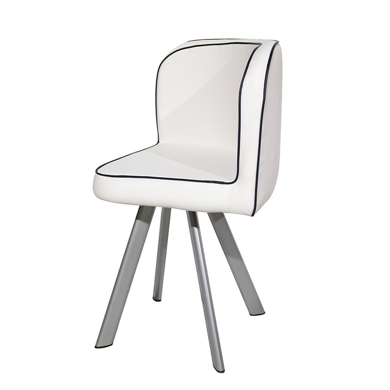 Customizable painted tempered glass dining table set - modern home dining table and chairs for casual dining and business meetings