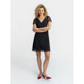 Amazon eleganceelegantcasualv neck polka dot dress women's summernew arrivalslimming looka line skirt