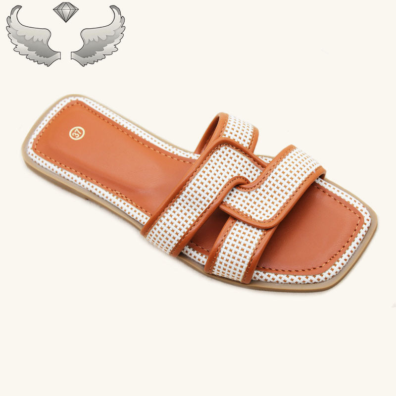 slippers wholesale外贸潮州女鞋平底鞋时尚夏季新款防滑轻便拖鞋