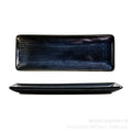 Japanese kiln-turned creative sushi ceramic plate, restaurant hotel large bench sushi dish dessert plate