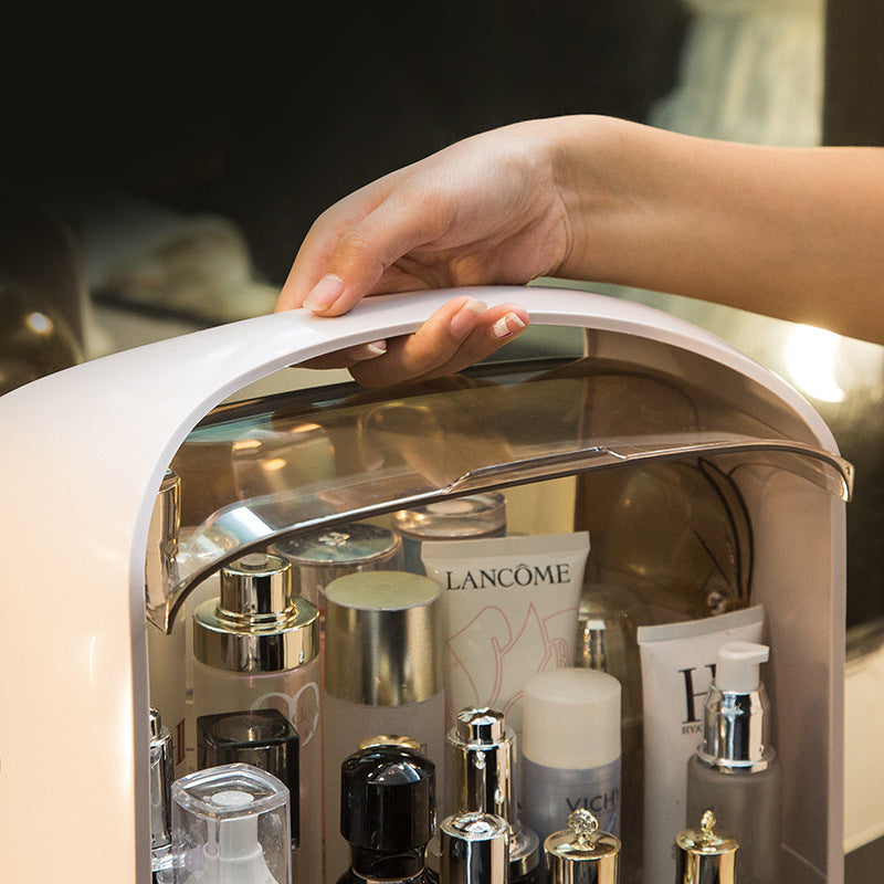 Internet celebrity cosmetics storage box portable dustproof waterproof drawer dresser lipstick skin care products desktop storage box