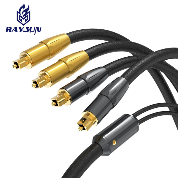 Brand private mode audiophile grade digital optical fiber audio cable TV echo wall audio speaker power amplifier cable