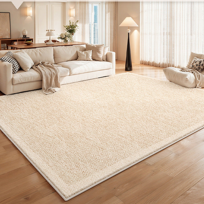 Removable and washable carpet living room medieval cream style no-wash and wipeable double-layer removable machine washable soundproof floor mat for home use
