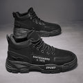 Autumn spring men's shoes high-top boots rhubarb workwear boots snow boots mid-top cotton shoes trendy shoes men's boots british style