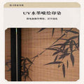 New chinoiserie screen bamboo pattern teahouse bedroom partition living room fence small apartment balcony national style new arrival screen