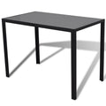 Export dining table and chairs transparent tempered glass table rectangular set table and chair combination dining tables