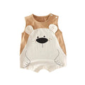 Baby clothes summer thin style boys and girls cartoon wide shoulder romper summer sleeveless newborn bodysuit super cute