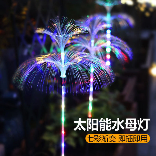 Cross-border  Solar Jellyfish Light Lawn Floor Plug-in Light LED Outdoor Garden Decoration Light Reed Landscape Light