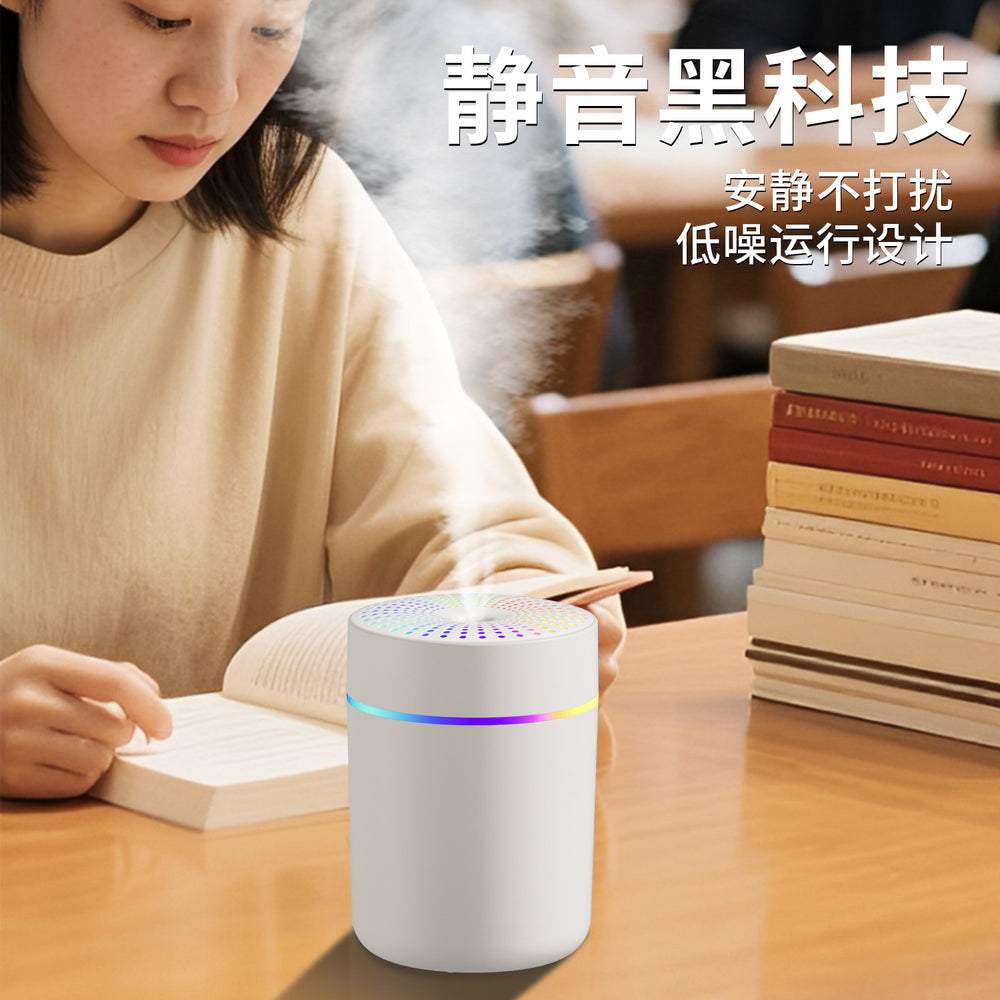 2025 minimalist new mini car humidifier, home & office desktop usb colorful ambient humidifier
