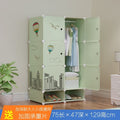 Simple wardrobe for home bedroom cabinet rental house simple folding assembly dormitory reinforced baby kids wardrobe cupboard