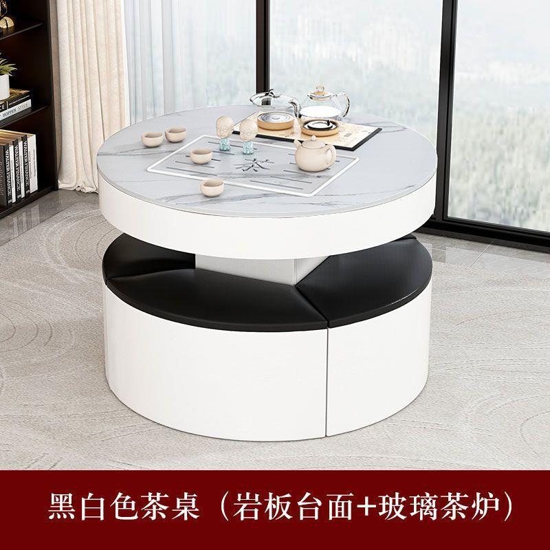 Rock slab kung fu coffee table small apartment for home fire stone tea table intelligent fully automatic small all-in-one tea table and chair combination
