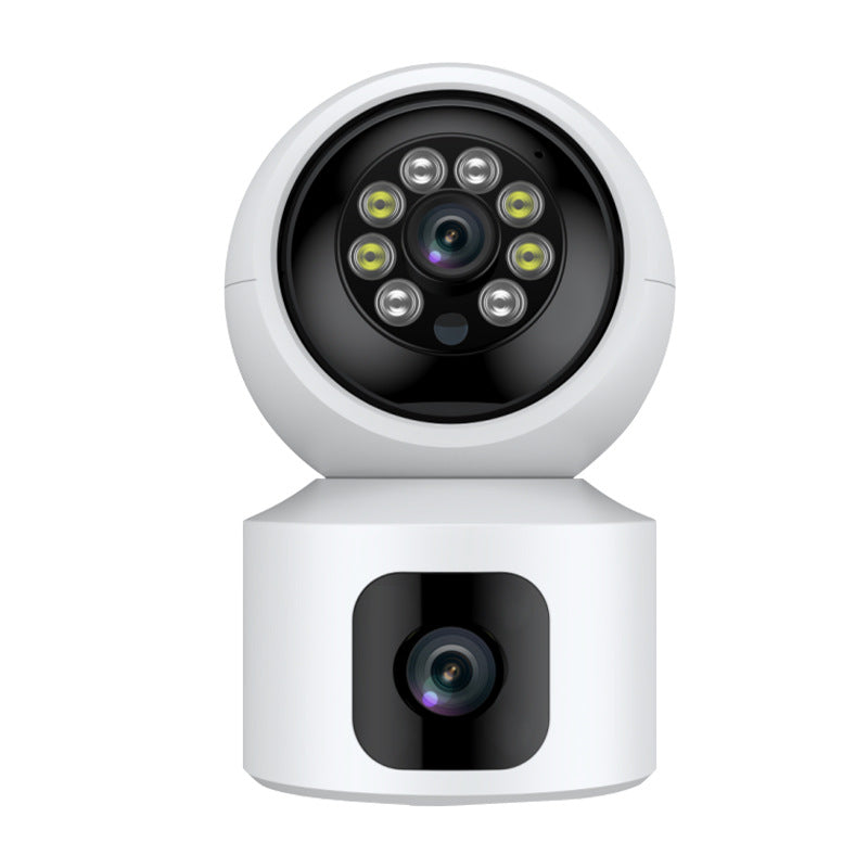 Home surveillance camera mobile phone remote 360 degree no dead angle indoor WiFi plug-in free high definition full color gimbal