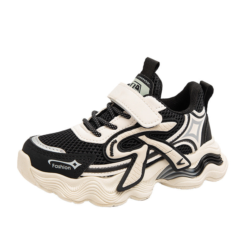 Children's daily versatile dad shoes boys and girls simple and comfortable mesh breathable sports shoes non-slip and wear-resistant casual shoes