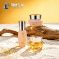 Ready-to-ship cosmetic glass bottle set: 120ml high-end lotion and serum decanters, 50g facial cream glass jars