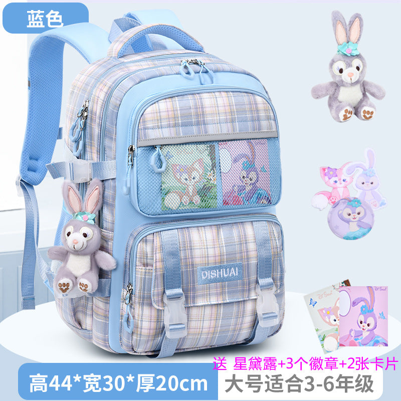 2026 new school backpack for girls, grades 1-6: ultra-lightweight, ergonomic, and spine-protecting backpack for elementary school students