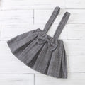 new children's clothing, boys and girls, european and american style plaid suspender bowknot lace-trimmed culottes, sibling matching set